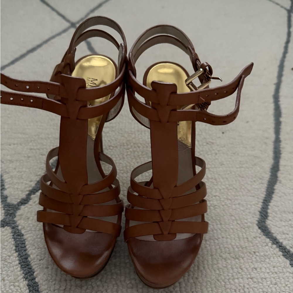 Michael Kors Tan Strappy Sandals